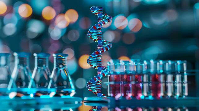 Medical devices for analysis: Blood tested for AIDS and other diseases. Includes DNA testing. Selective focus.