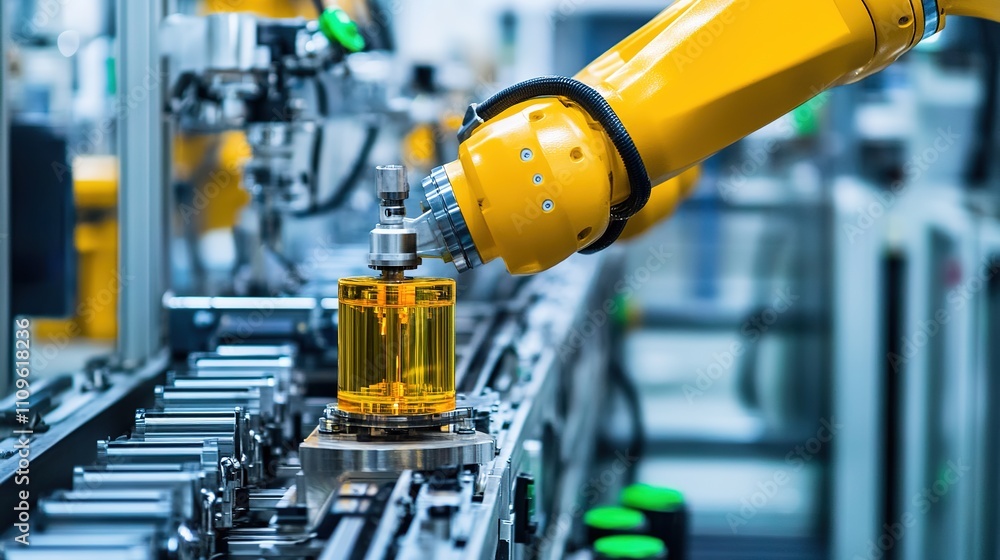 Poster fully automated machinery performing tasks without human intervention.