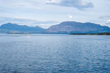 Seascape of Harstad in Norway