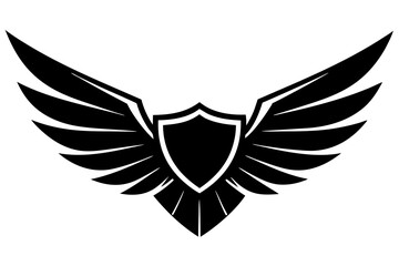 Fototapeta premium Eagle Wings Emblem Vector - Printable Graphic Design for Logos and Badges