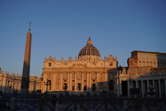 Vatican City. St. Peter's Basilica Sunrise