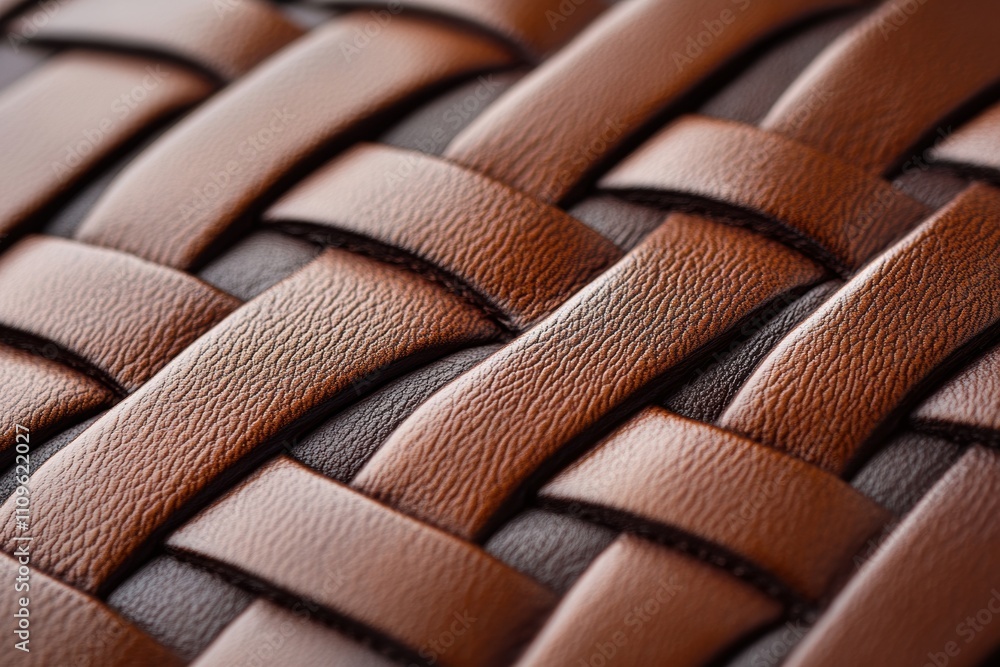 Poster celtic leather patterns, intricate celtic loops on richly textured leather showcase captivating patt