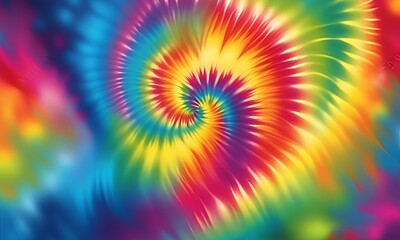 Tie-Dye Effect with swirls of bright, vivid colors