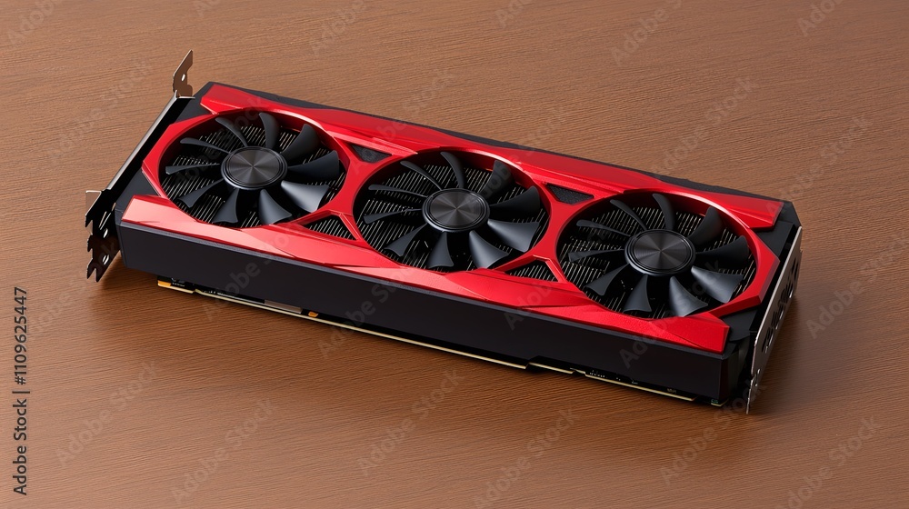 Poster high-performance graphics card launch event tech hub product showcase sleek design modern aesthetics