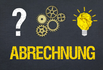 Obraz premium Abrechnung