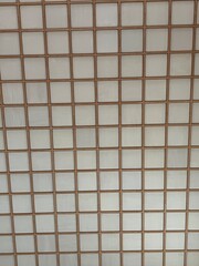 White square ceiling