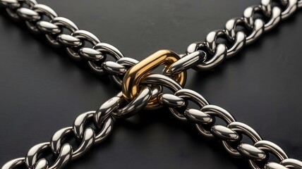 Fototapeta premium close up of chains