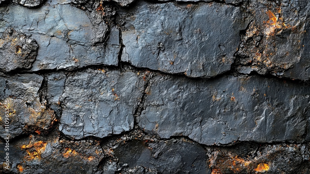 Poster textured slate surface with cracks and weathered appearance, ideal for backgrounds in design project