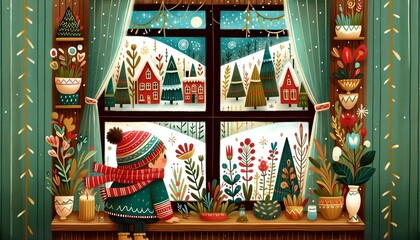 Naklejka premium Llegó la Navidad