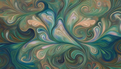 Seamless Tribal-Themed Background with Earthy Tones