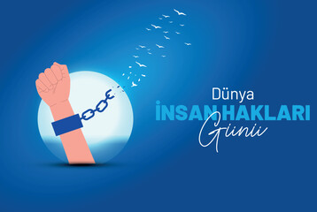 December 10, World Human Rights Day.vector