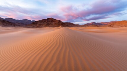 Naklejka premium Stunning desert landscape at sunset