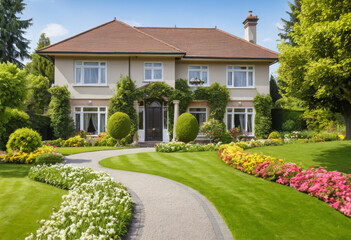 luxury home with garden