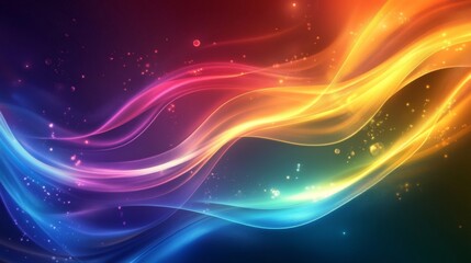 Obraz premium abstract background with glowing lines