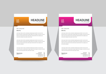 Creative Modern Business Corporate Letterhead Design template