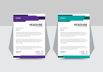 Creative Modern Business Corporate Letterhead Design template