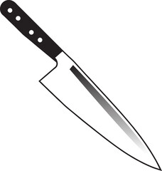 Chef's Knife Vector Design