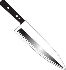 Chef's Knife Vector Design