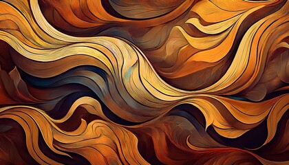 Seamless Tribal-Themed Background with Earthy Tones