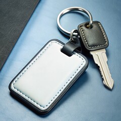 leather Keychain mockup