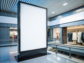 Billboard Mockup at Shopping Mall Exterior