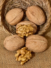 photos of walnuts with a natural shell