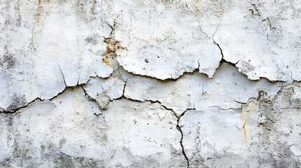Naklejka premium A wall with cracks and holes in it