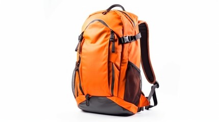 Vibrant Orange Backpack: Ready for Adventure