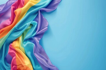 Fototapeta premium LGBTQ Pride Flag Symbolizing Equal Rights Peace and Support