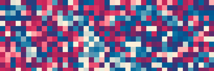  blue, red and white pixilated background wallpaper	