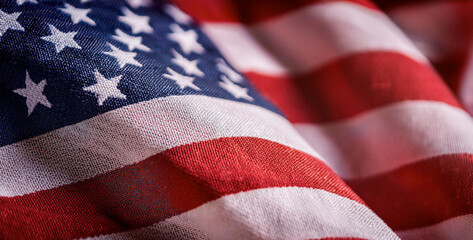 Close-Up of the American Flag