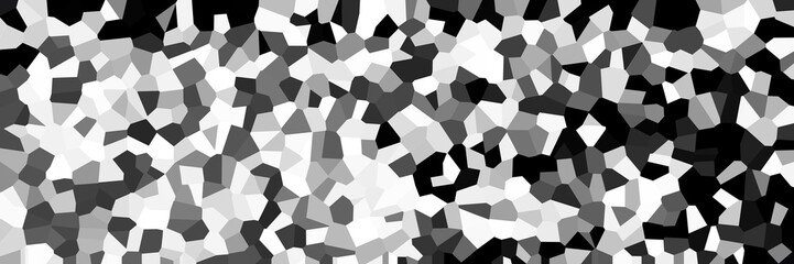 abstract black and white broken stained glass tiles crystal pattern background 