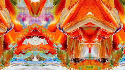 Abstract art background . Hand painting artwork on canvas .