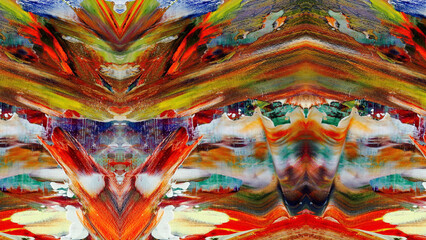 Fototapeta premium Abstract art background . Hand painting artwork on canvas .