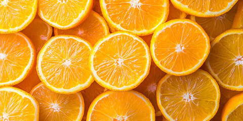 Fototapeta premium Close-Up of Vibrant Sliced Oranges