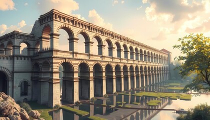 Fototapeta premium Discover Roman Grandeur Through AI's Eyes