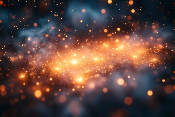 Fototapeta premium Vibrant Lights Illuminating the Night Sky 