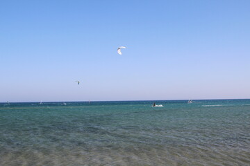 Kitesurfing. Windsurfing. Prasonisi. Rhodes. Greece. Summer 2013