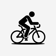 Bicycle icon vector isolated on white background. Vector illustration. 