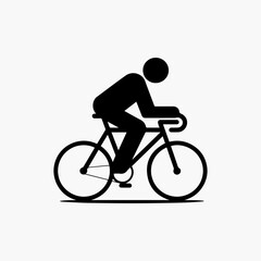 Bicycle icon vector isolated on white background. Vector illustration. 