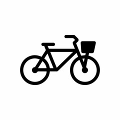 Fototapeta premium Bicycle icon vector isolated on white background. Vector illustration. 