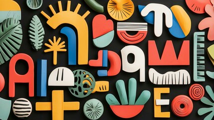 Vintage Christmas Pattern Seamless Vector Illustration in Cartoon Style