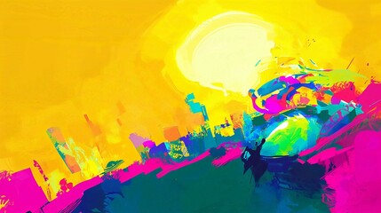 Colorful Watercolor Splash Design Artistic Background Vector Illustration