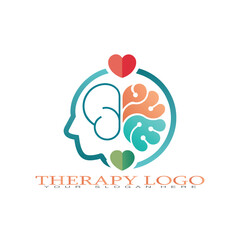 Elegant Therapy Logo Vector - Mental Health and Wellness Design for Professionals.
