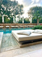 swimming pool in hotel