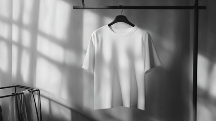 Minimalist White T Shirt Mockup  Clothing  Fashion  Apparel  Style  Design  Garment  Texti