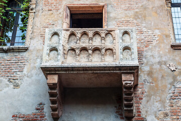 Juliet's balcony in Verona, Italy