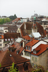 Obraz premium The old town of Lausanne, Switzerland