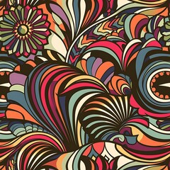 Abstract seamless ornament pattern vector illustration