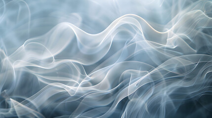 Fototapeta premium A blue and orange wave of smoke